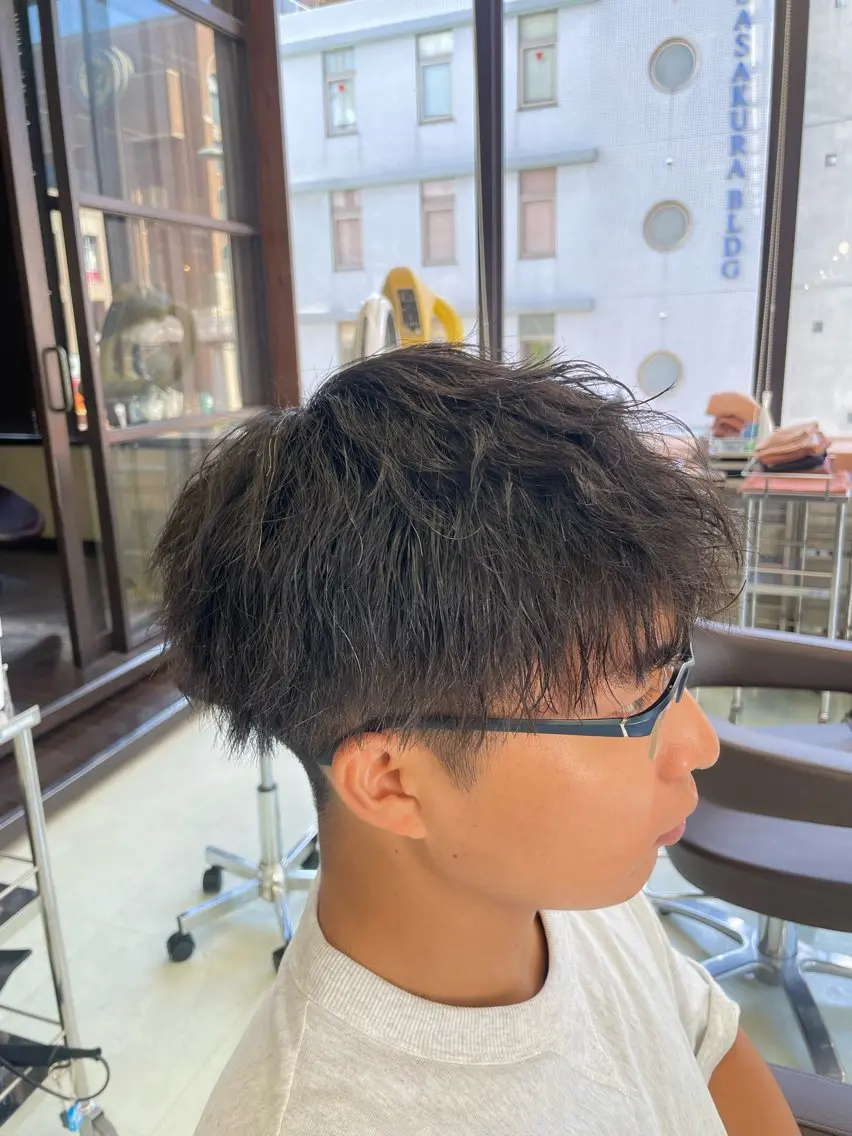 パーマ メンズ メンズパーマ 刈り上げ ✨似合わせ特化美容師 WILL上村　拳吾のヘアスタイル