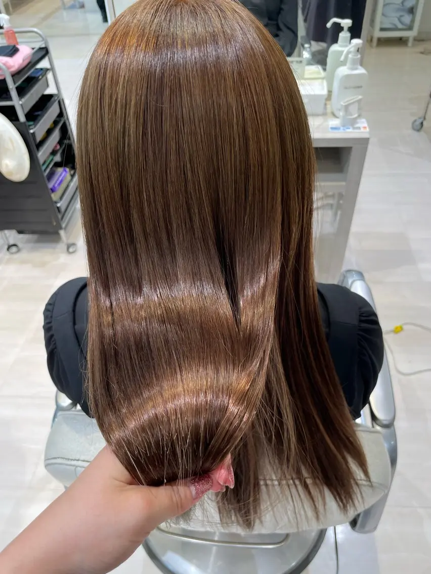 カット+縮毛矯正の写真