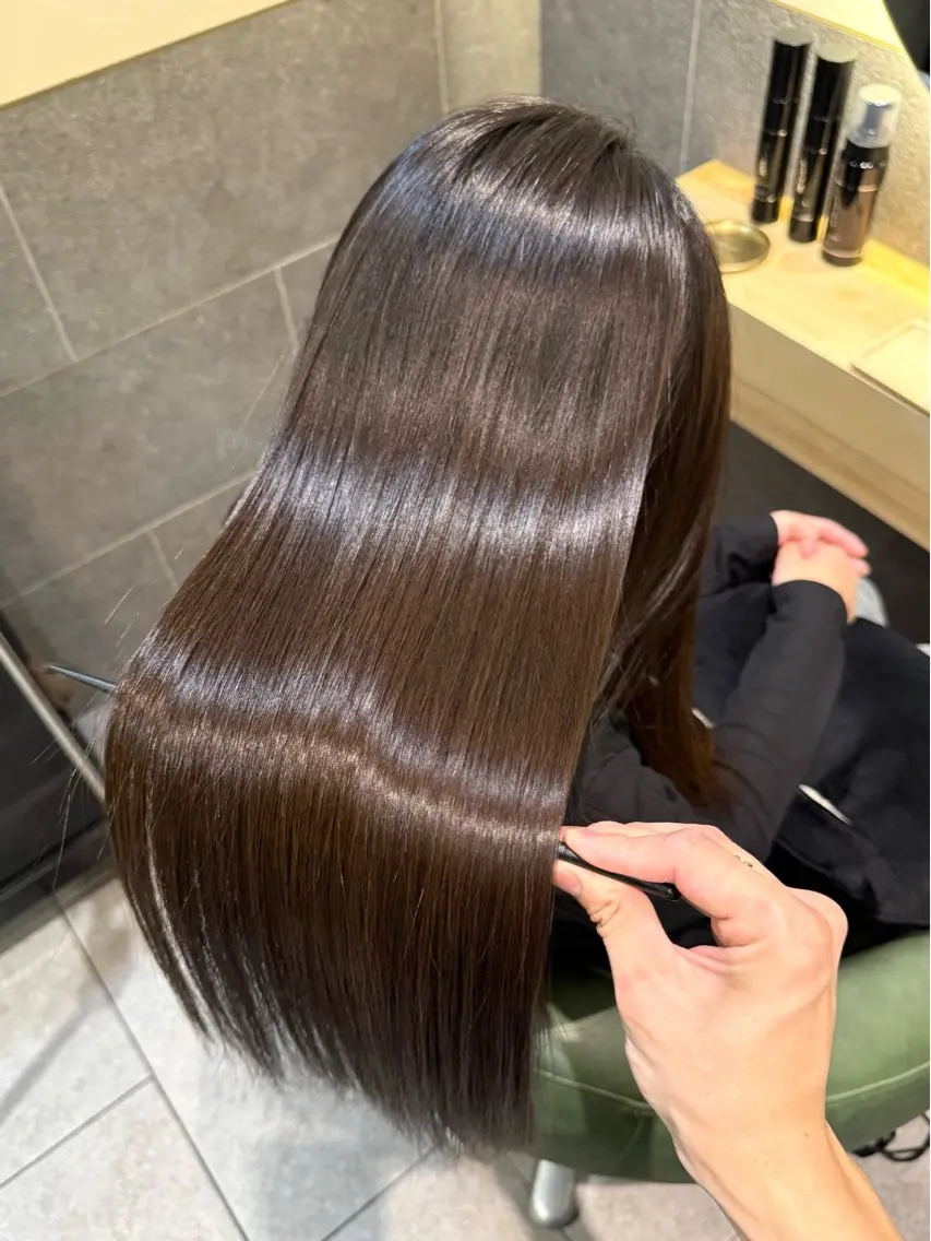 ロング 【髪にドラマを。】 天王寺 髪質改善のヘアスタイル