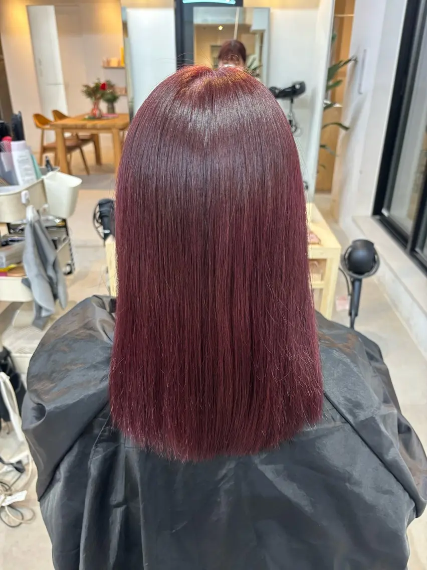 カラー ピンクカラー 暖色/透明感カラー かずきのヘアスタイル
