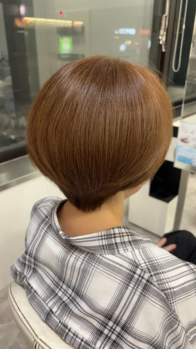 ショート トリートメント ヘアカラー トリートメント 笹尾 栞里のヘアスタイル