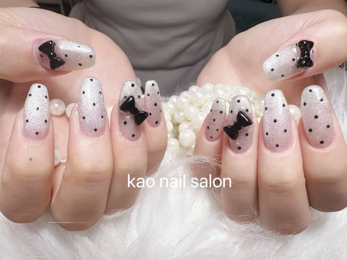 ネイル ハンドネイル kao nail マグネット/長さだしのネイルデザイン
