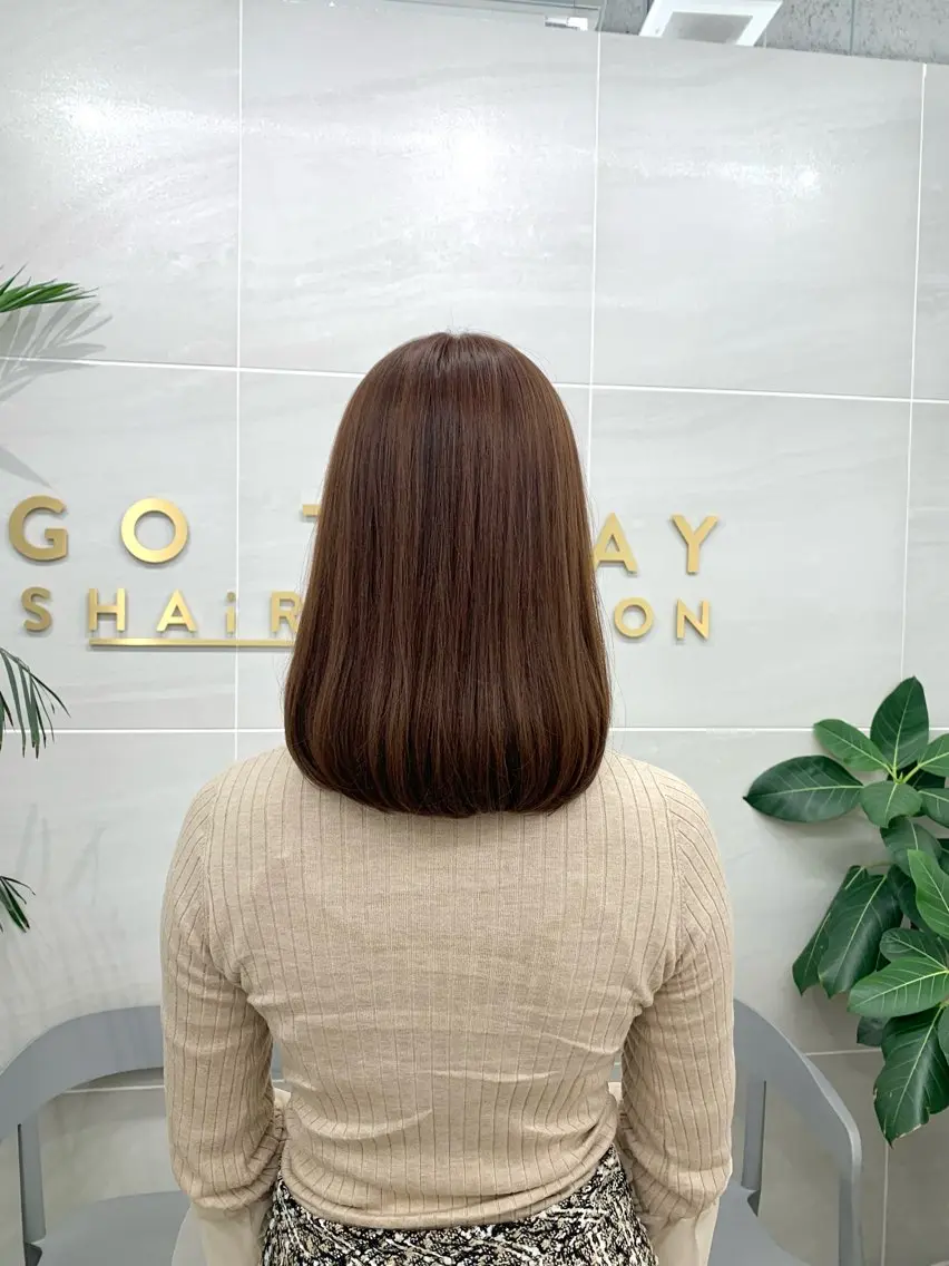 ミディアム カラー カット ヘアカラー ヘッドスパ 本格ヘッドスパ🌿 ×ヘア 佐藤のヘアスタイル