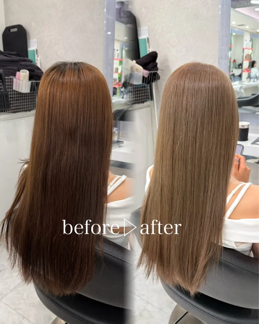 ロング カラー ヘアカラー トリートメント 🍀ブラウンベージュ sakura🍀のヘアスタイル