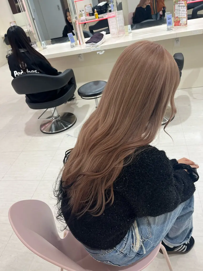 カラー ヘアカラー トリートメント ヘッドスパ ハイトーン/デザイン /縮毛矯正/りくとのヘアスタイル