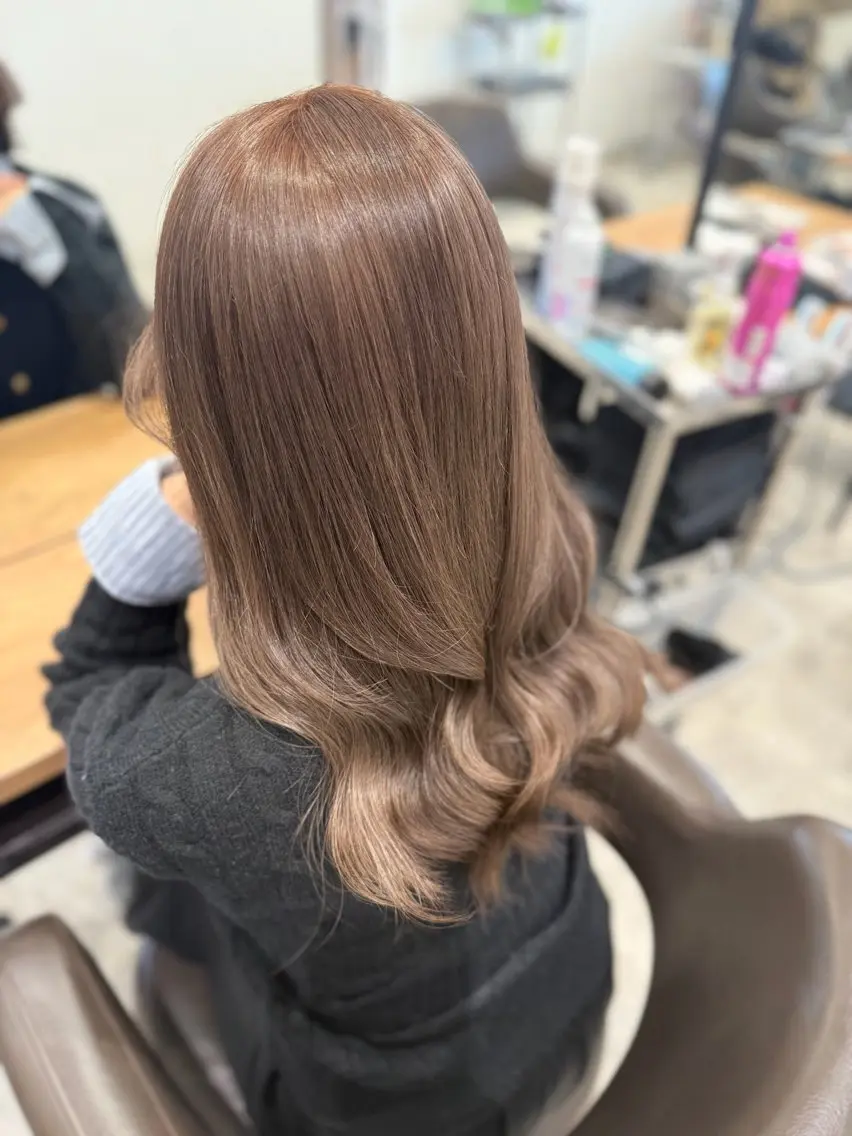 ミディアム カラー ヘアカラー Lee京橋 Rinのヘアスタイル