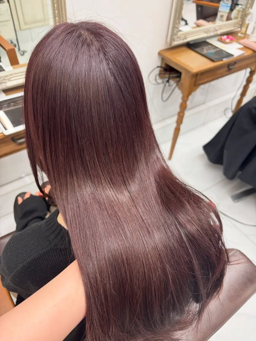 ロング ヘアカラー 髪質改善カラー✨ るな🕊🫧のヘアスタイル