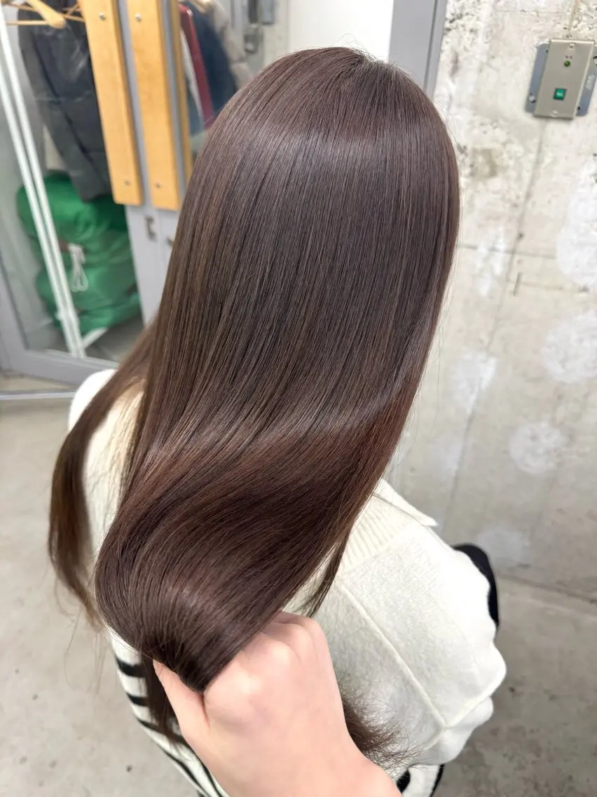 🎏5月限定🎏カット➕透明感ケアカラー➕3ステップトリートメント【無料⚡️超音波アイロン付き】の写真
