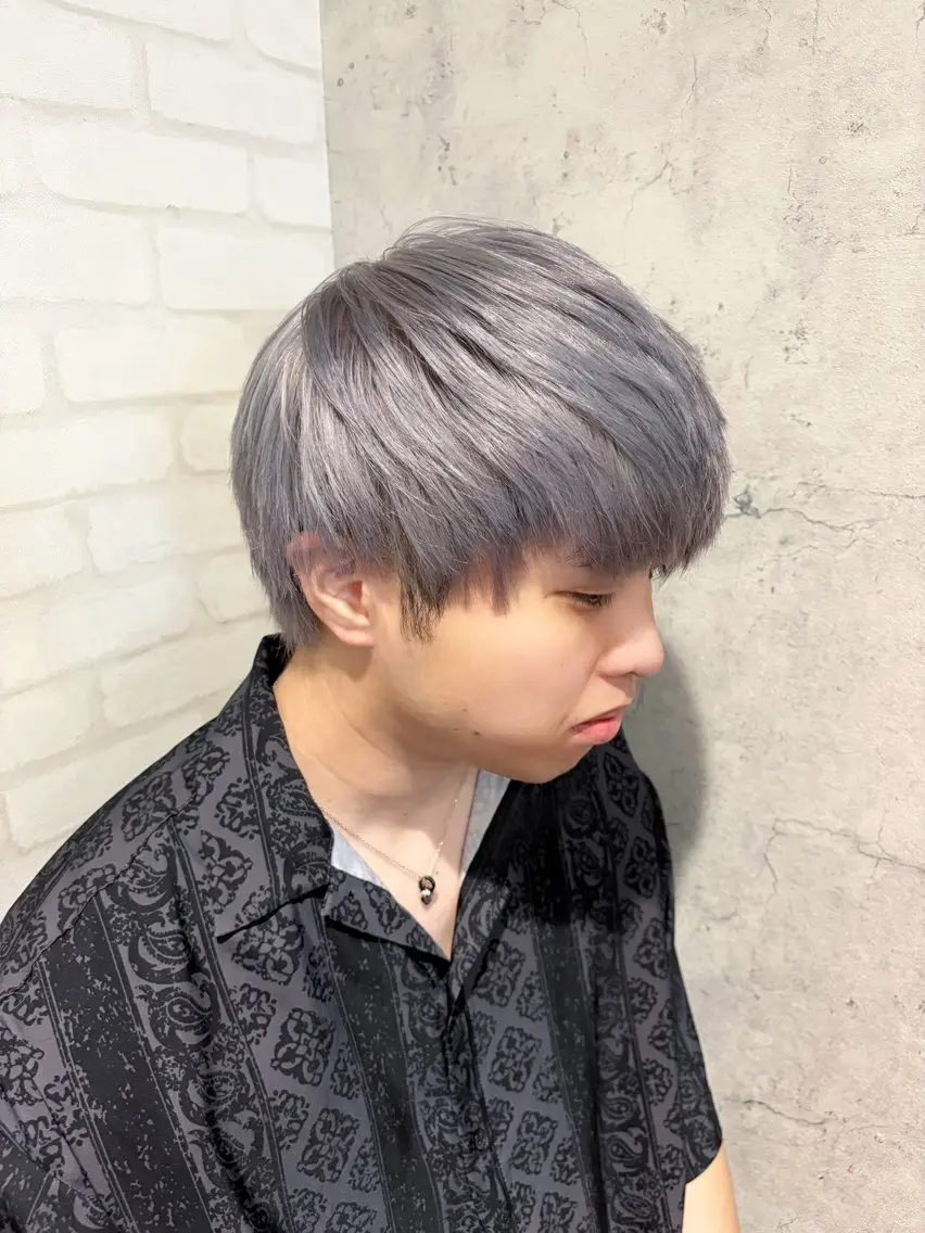 ショート カラー ブリーチ ハイトーンカラー シルバー ヘアカラー パーソナルカラー 診断🍀マリンのヘアスタイル