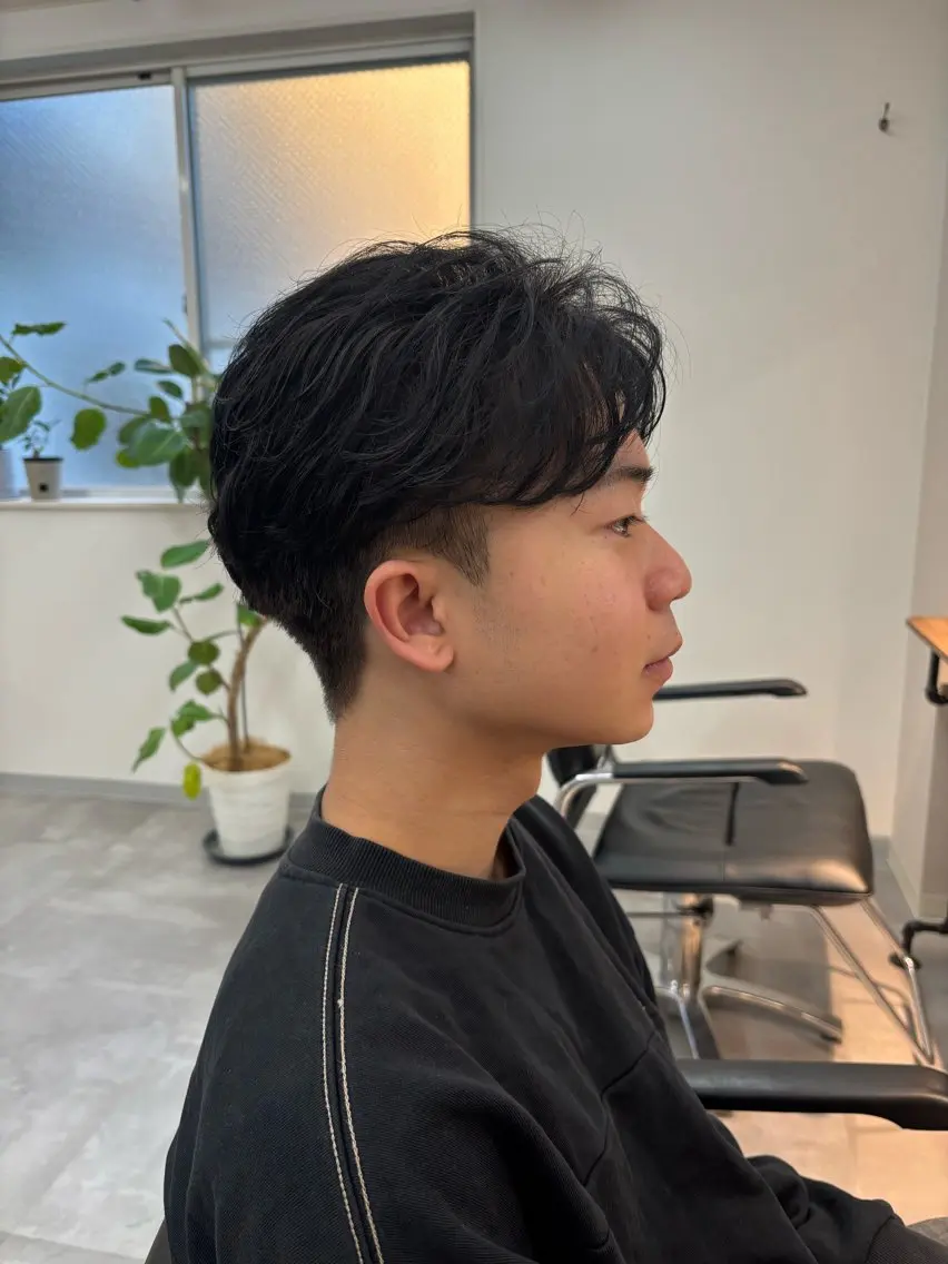 パーマ メンズ フェザーパーマ メンズパーマ カット パーマ 船橋駅メンズパーマ /メンズカット保立のヘアスタイル