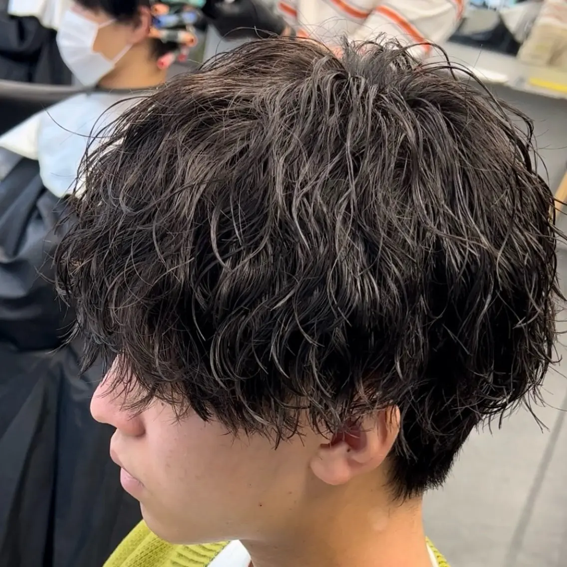 ミディアム パーマ ヘアアレンジ メンズ fifth 石川 凪のヘアスタイル