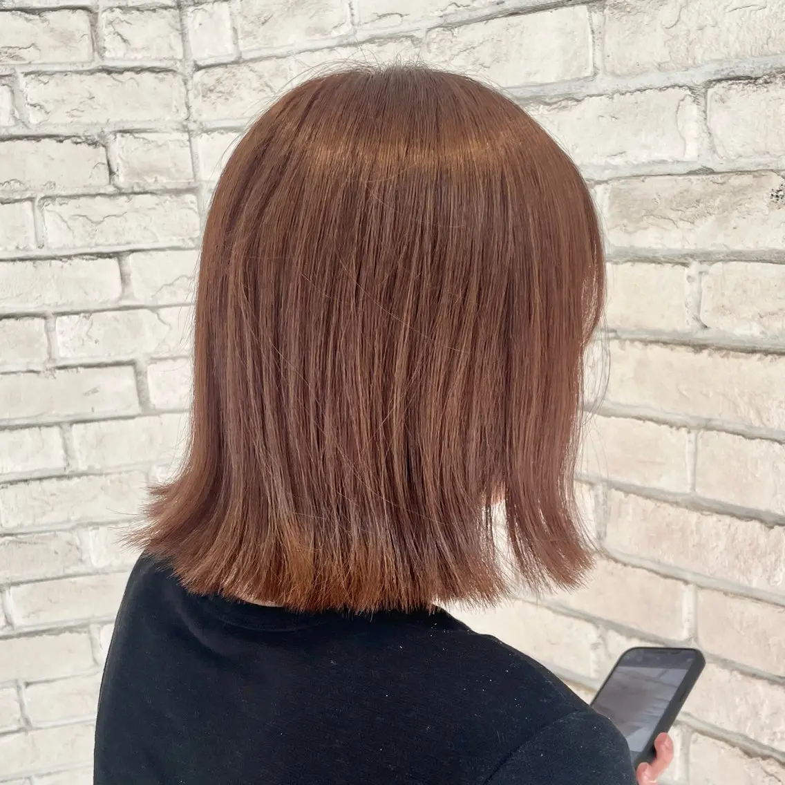 ショート カラー ブラウンカラー ヘアカラー 横浜パーマ🌐ボブ✨ 暖色カラーもえかのヘアスタイル