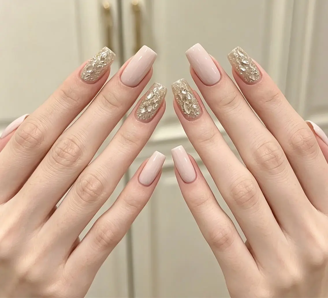 ネイル オーロラネイル べっ甲ネイル チークネイル 成人式 長さ出し ハンドネイル ハンドケア For you. Nail Salonのネイルデザイン