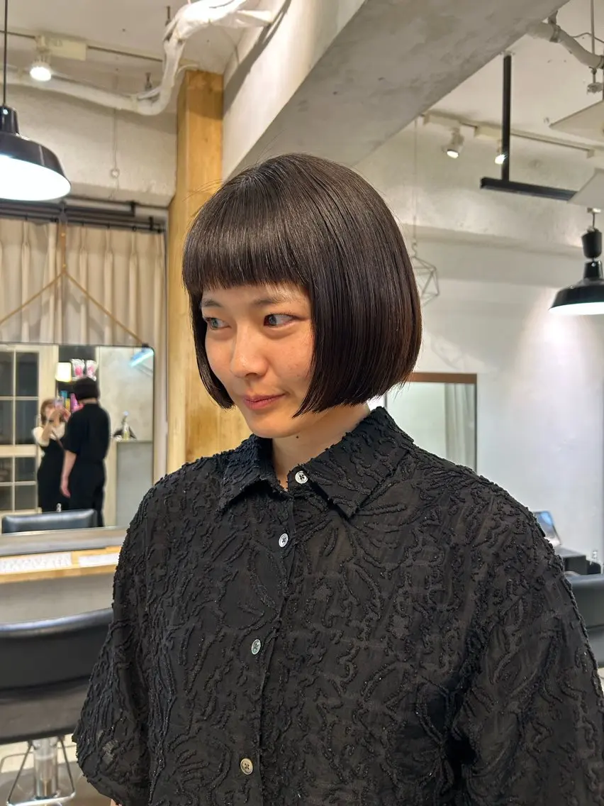 ショート 縮毛矯正 トリートメント lomalia moekaのヘアスタイル