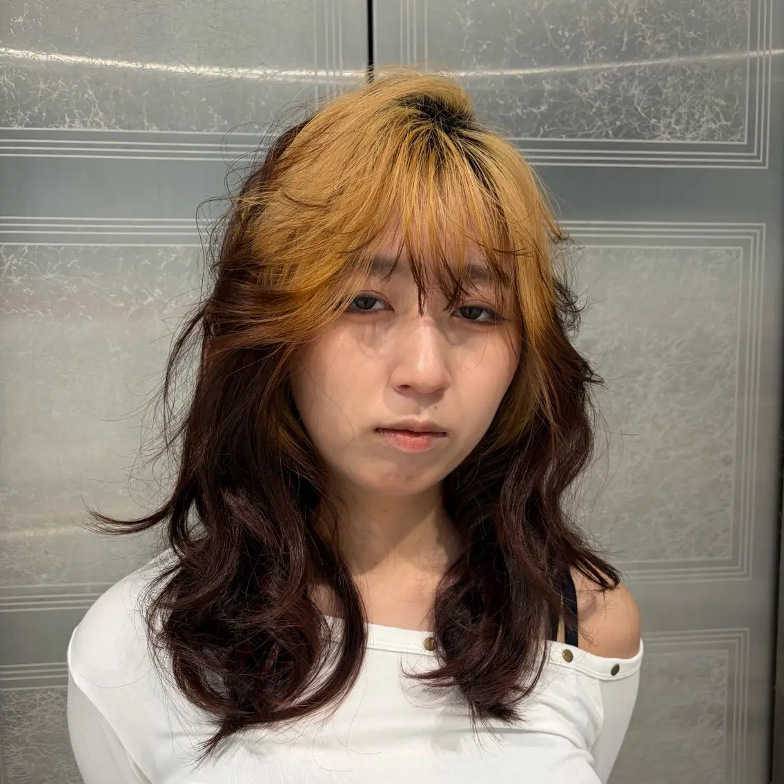 セミロング カラー ヘアカラー なりた るいのヘアスタイル