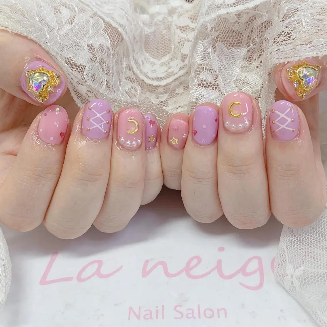 ネイル ハンドネイル La neige* yuki 🐩🌙のネイルデザイン