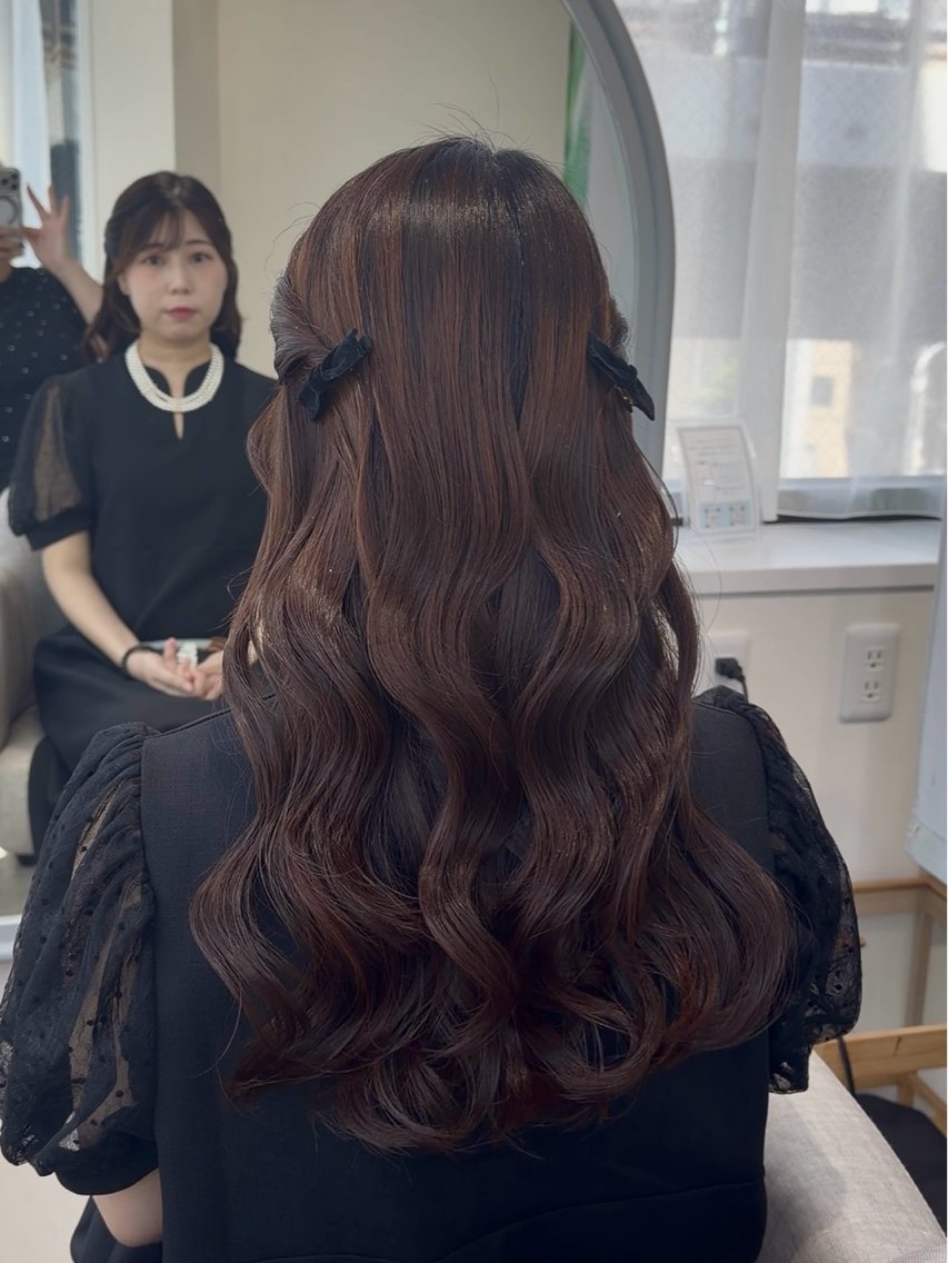 ヘアアレンジ 韓国レイヤー×髪質 改善  haru🎀のヘアスタイル