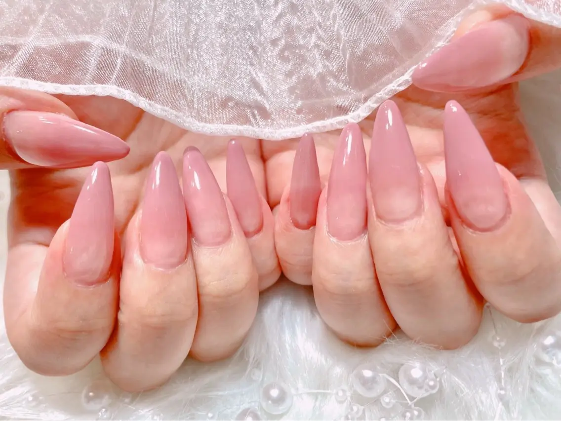 ネイル ロングネイル 冬ネイル ハンドネイル ゆりか joieange福島のネイルデザイン