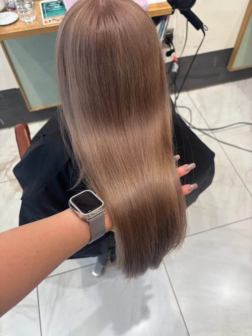 ロング カラー ヘアカラー ️🩵RINKA/ 艶color🩵のヘアスタイル