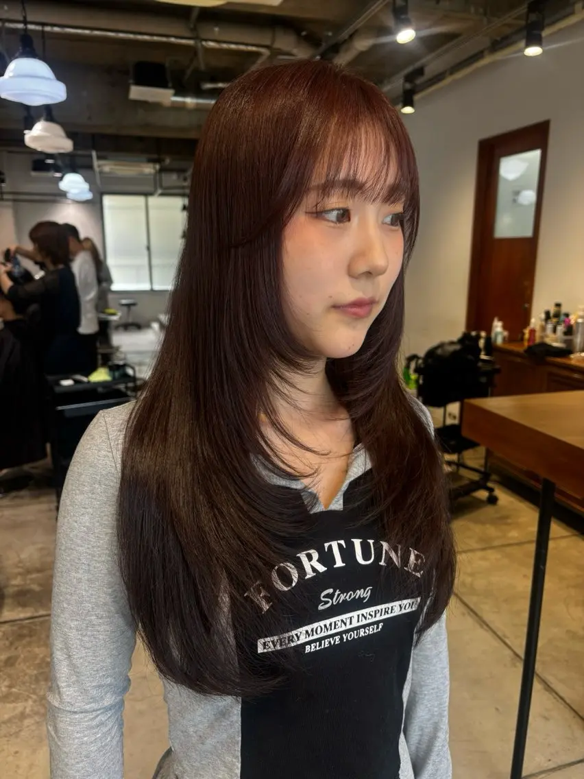 ロング カット ヘアカラー 🎀抜け感ナチュラル 🎵asuna🪽のヘアスタイル