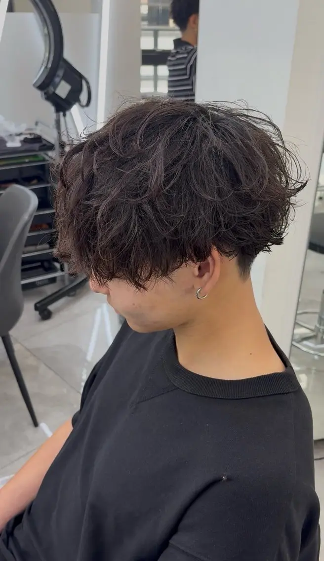 パーマ メンズ カット パーマ 😎短髪／メンズ特化 /シュン🌀のヘアスタイル