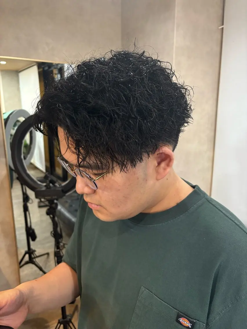 【メンズ超必見クーポン❗️❗️】カット➕パーマ🧑‍🦱の写真