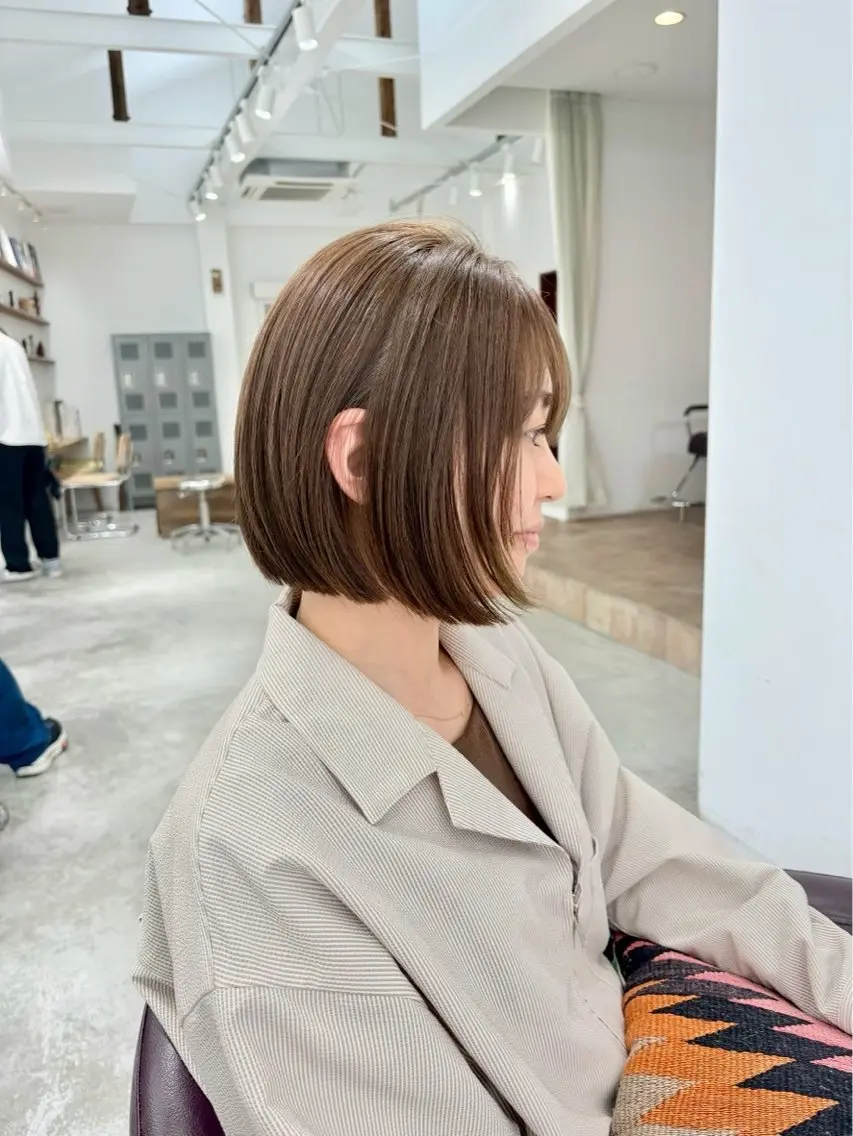 ショート カラー ヘアカラー カラーモデル募集 岩井綺良のヘアスタイル