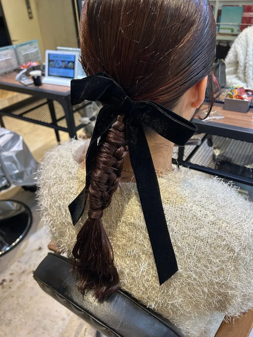 ヘアアレンジ 結婚式・ブライダル ヘアセット MOMO おおたかの森🎀のヘアスタイル