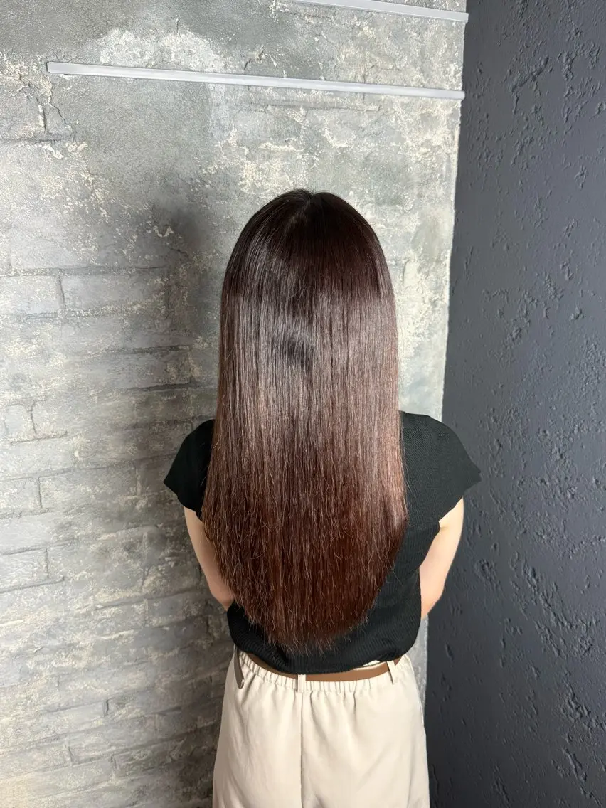 ロング 縮毛矯正 ショートカットモデル 募集🫧采夏のヘアスタイル