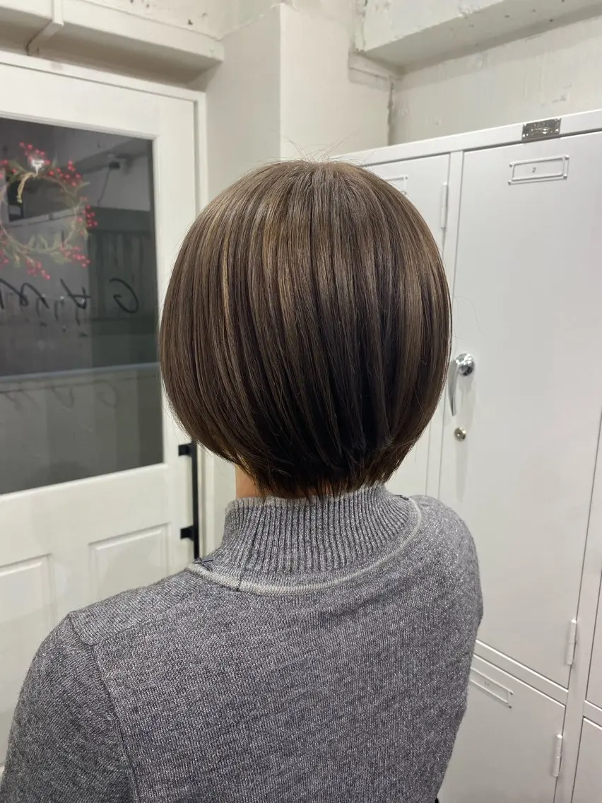 ショート レイン🌏🌱 似合わせ/ハイトーンのヘアスタイル