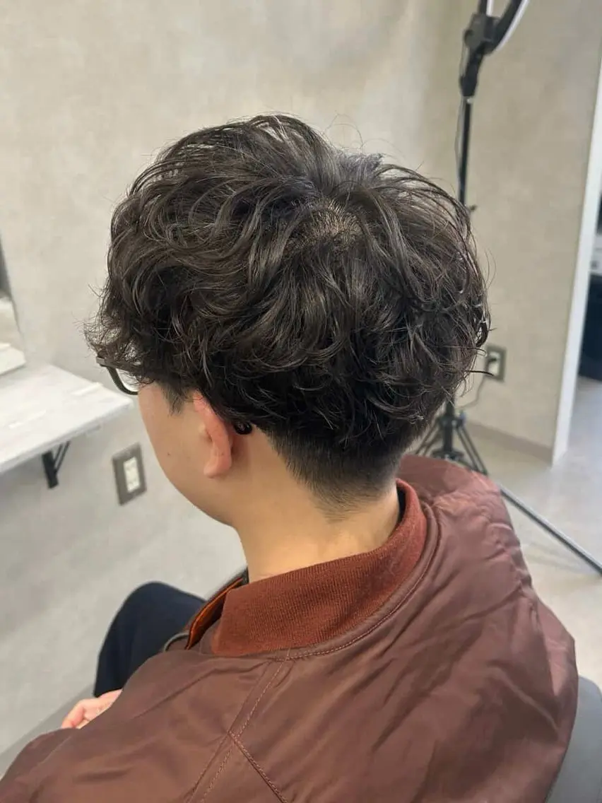 メンズカット+パーマの写真