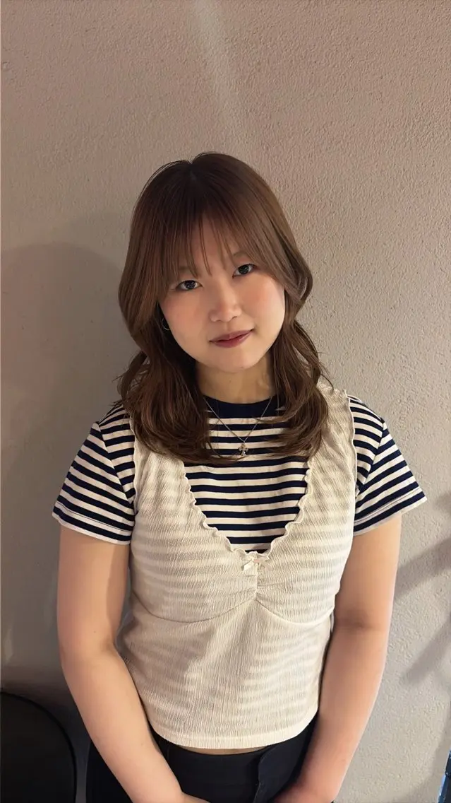 ミディアム レイヤーカット Kei × 似合わせカット募集中のヘアスタイル