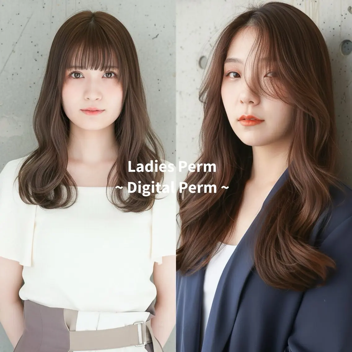 セミロング パーマ セミロングパーマ デジタルパーマ 美髪🪴韓国風/ SHOEIのヘアスタイル