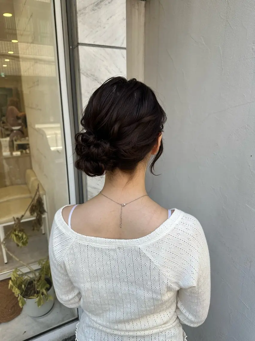 ロング お団子ヘア ヘアセット MITSUKI /Ditycaのヘアスタイル