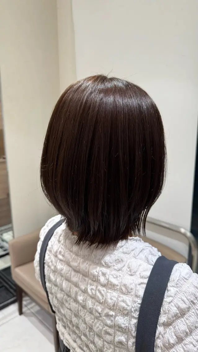ミディアム カラー ブラウンカラー 寺田 結月のヘアスタイル