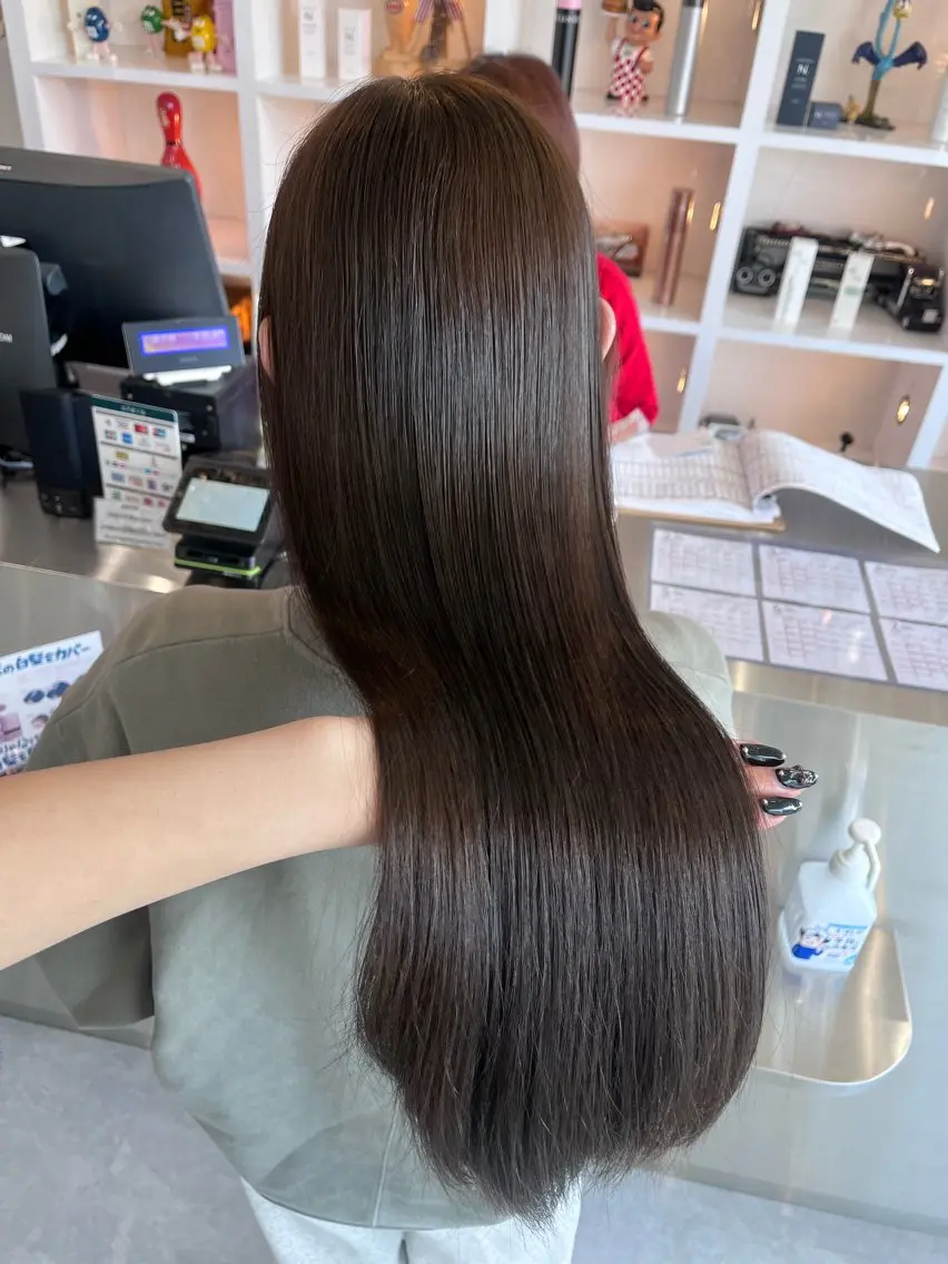 ロング カラー カット ヘアカラー TaNa. 笑南(えみな)のヘアスタイル