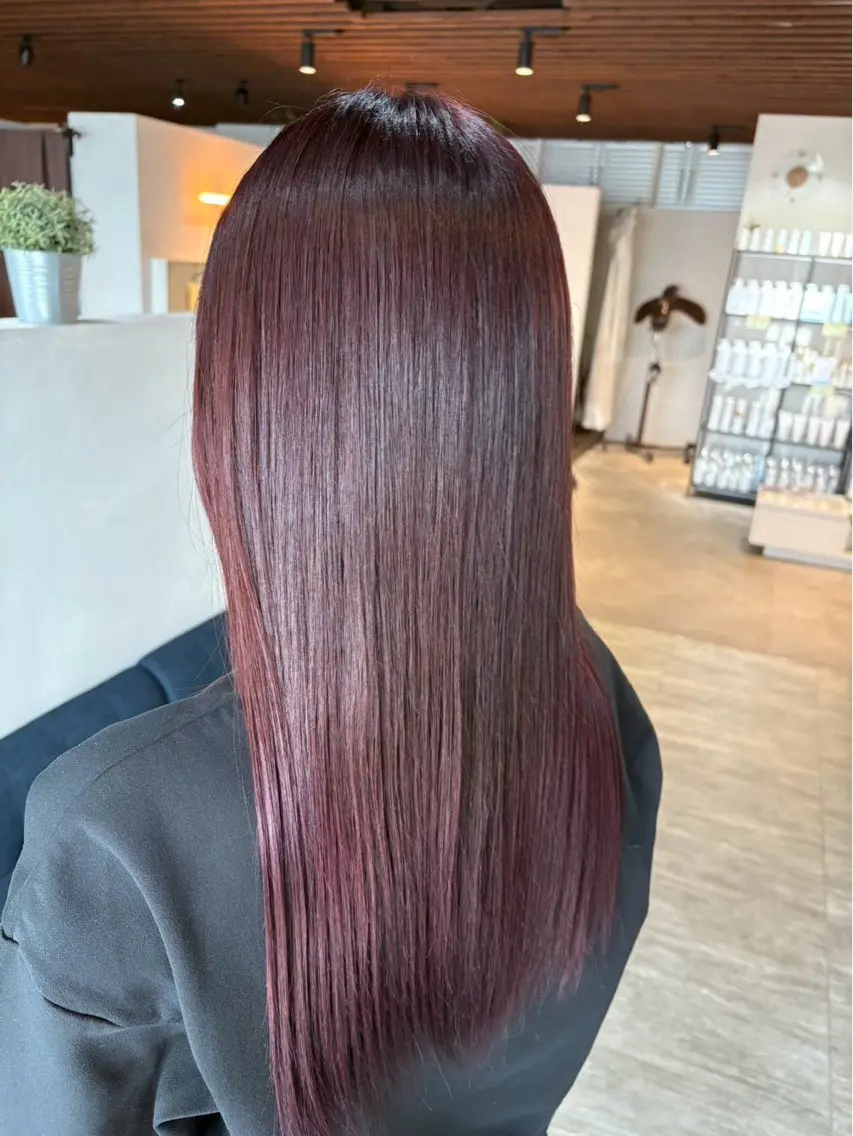 ロング カラー ダブルカラー ヘアカラー 鳥居 真由香のヘアスタイル