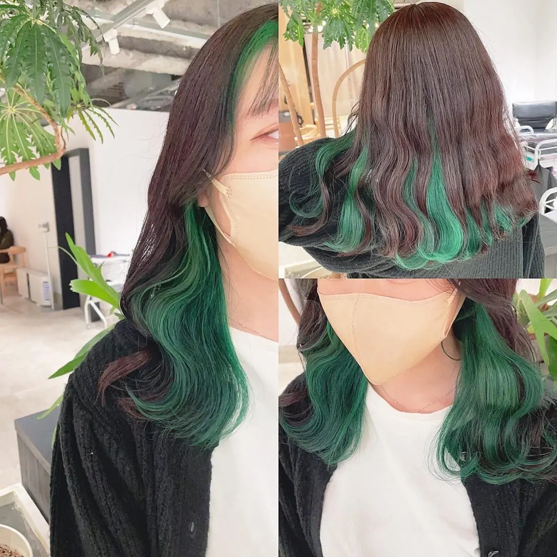 セミロング カラー ヘアカラー トリートメント 渋谷:インナーカラー ／🍒エリカ🍒のヘアスタイル