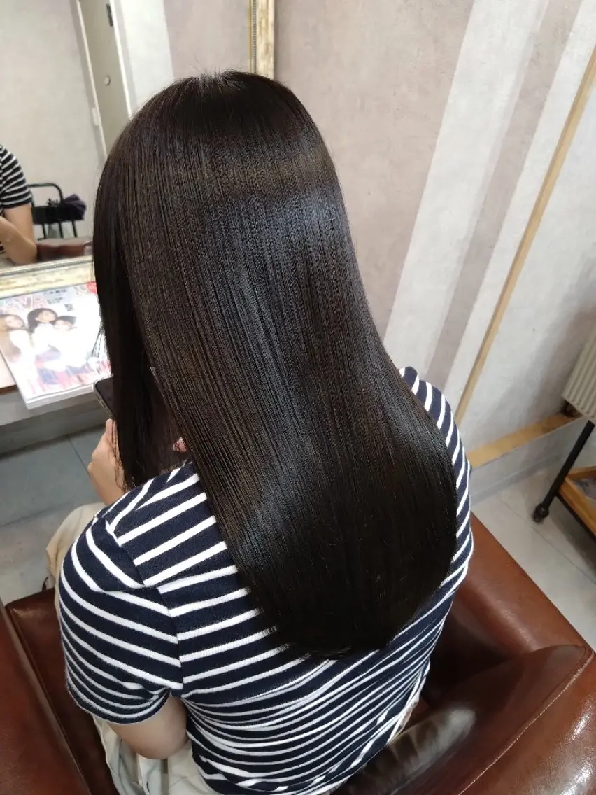 セミロング カラー グレージュ オリーブグレージュ オリーブグレー カット トリートメント 🍀【脱芋】 tomoha🍀のヘアスタイル