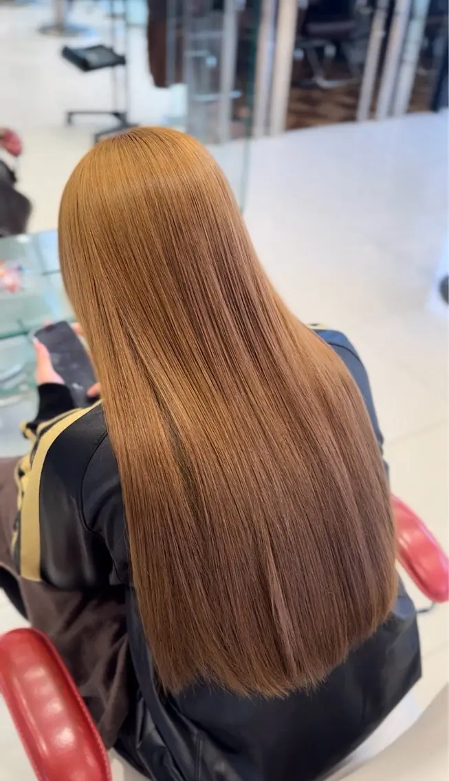 カラー ベージュカラー ブリーチ ブリーチなしカラー ヘアカラー 🥀ブリーチ特化/ 赤髪/ゆうしん🥀のヘアスタイル