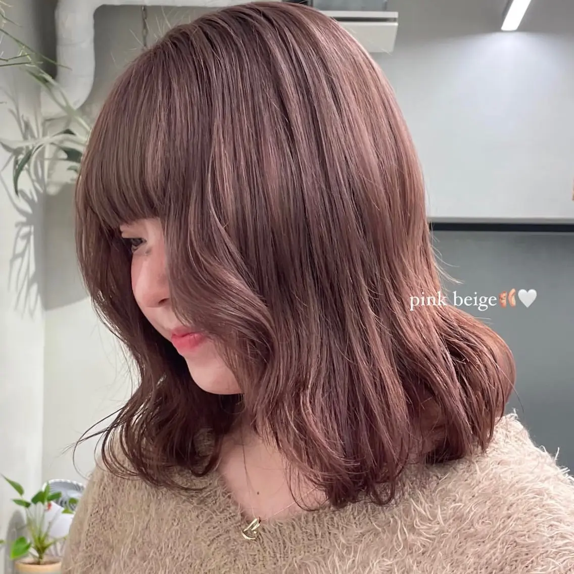 ミディアム 盛れる透明感カラー momokaのヘアスタイル