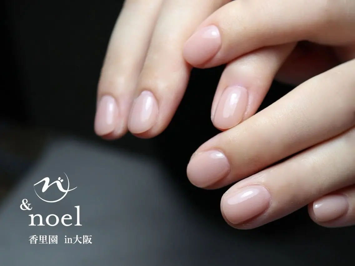 ネイル ワンカラーネイル ピンク ピンクベージュ Nailsalon ＆Noelのネイルデザイン