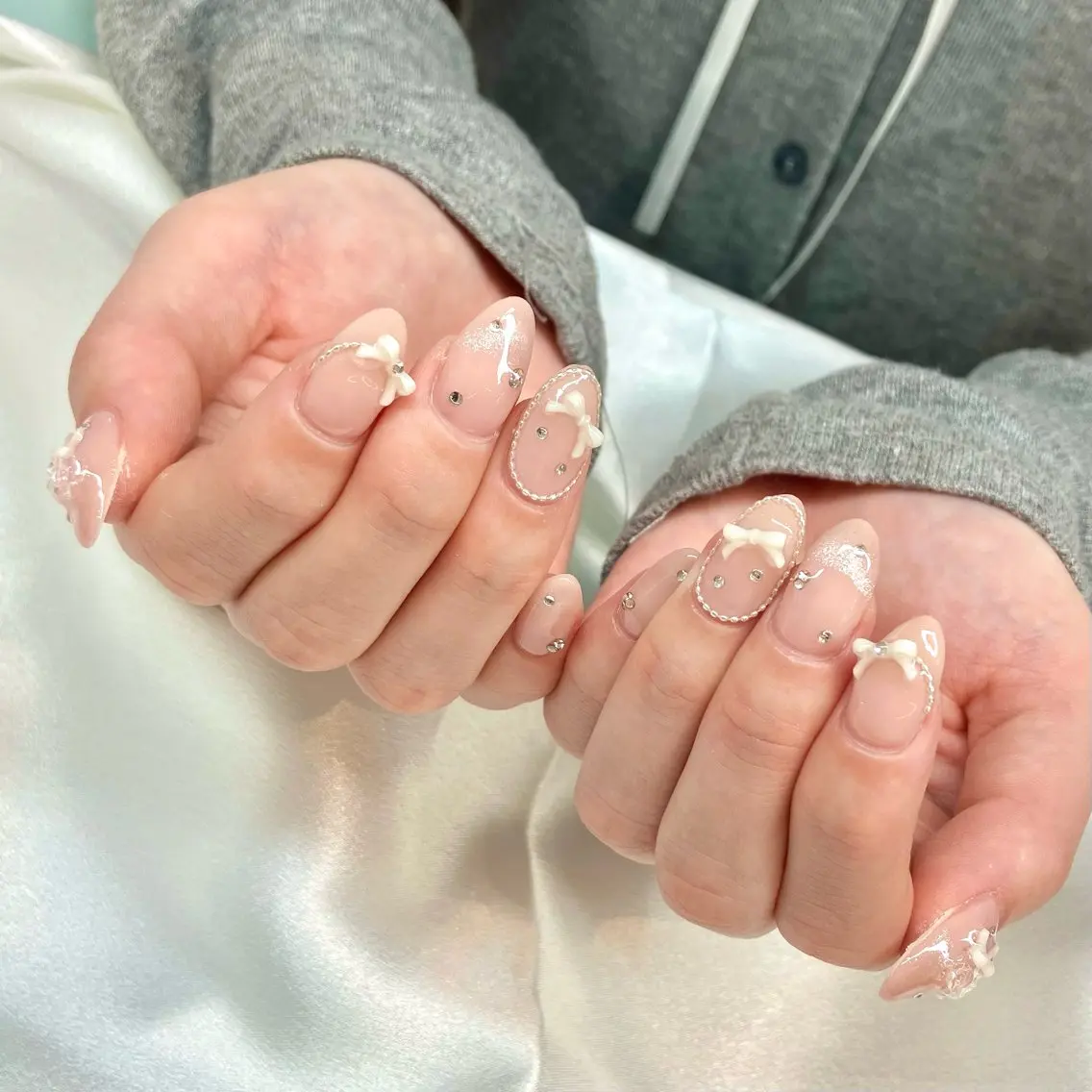 ネイル ハンドネイル Ayaka 🧸☔️ 銀座/韓国ワンホンのネイルデザイン
