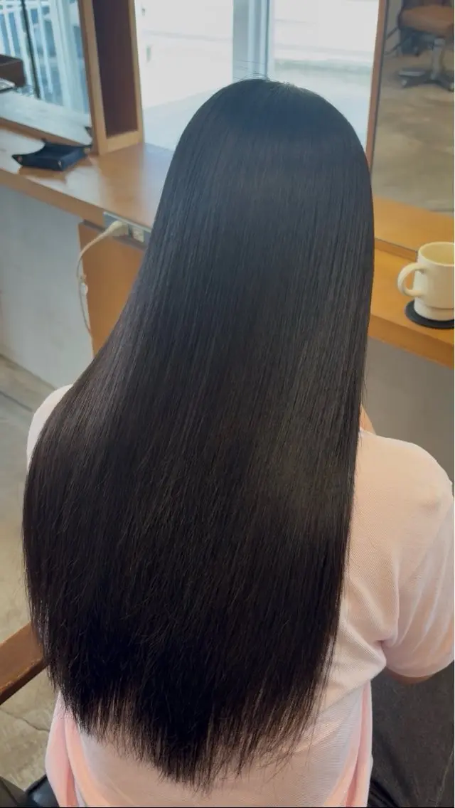 ロング 縮毛矯正 カノエ小郡店 /konocaのヘアスタイル
