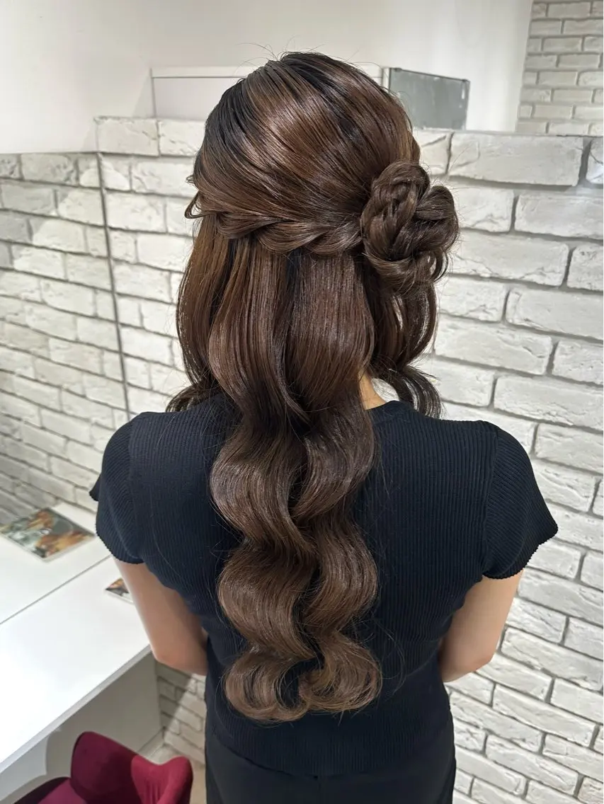 ロング ヘアアレンジ ヨシンモリ ヘアセット MITSUKI /Ditycaのヘアスタイル