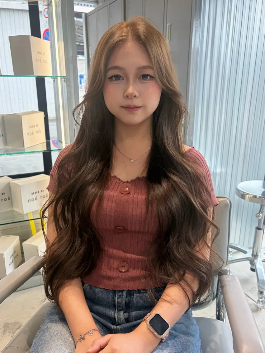 ロング カラー カット ヘアカラー トリートメント ダブルカラー/レイヤ ーカット 🤍ゆきなのヘアスタイル