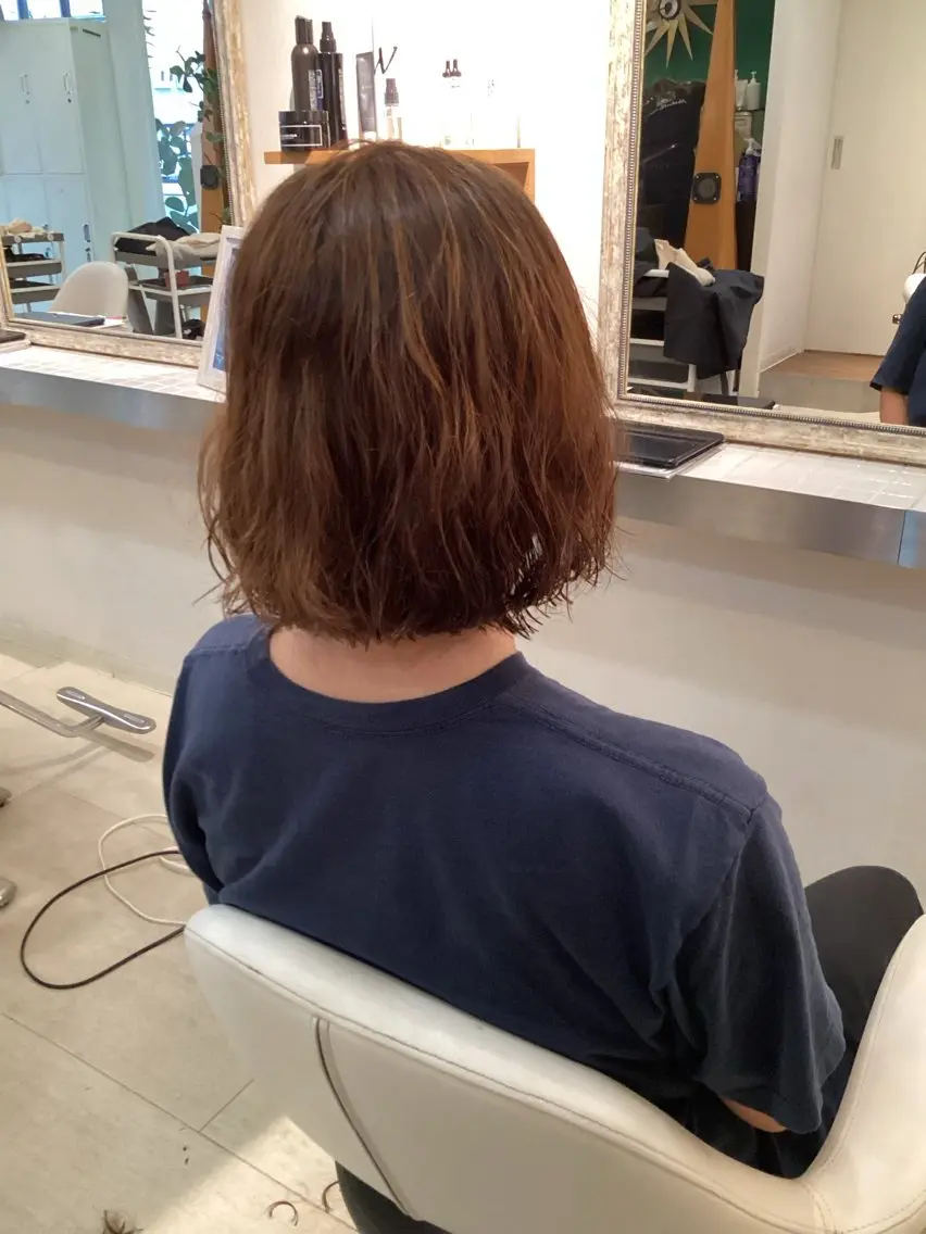 ショート カラー カット ヘアカラー hair bonitaのヘアスタイル
