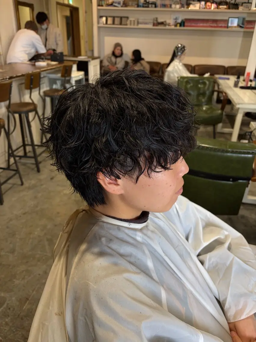 パーマ メンズ 五川 懸心のヘアスタイル