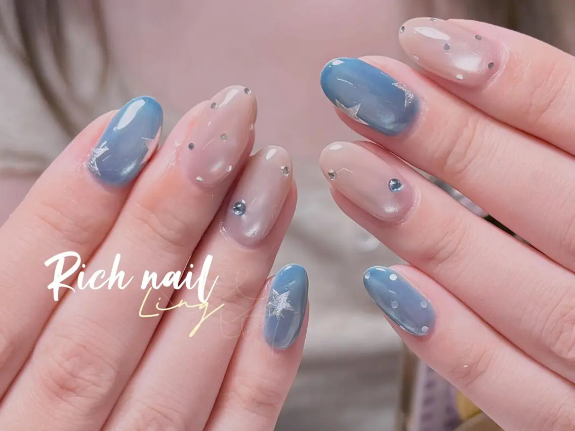 ネイル ハンドネイル ハンドケア Rich Nail 🤲🏻梨央のネイルデザイン