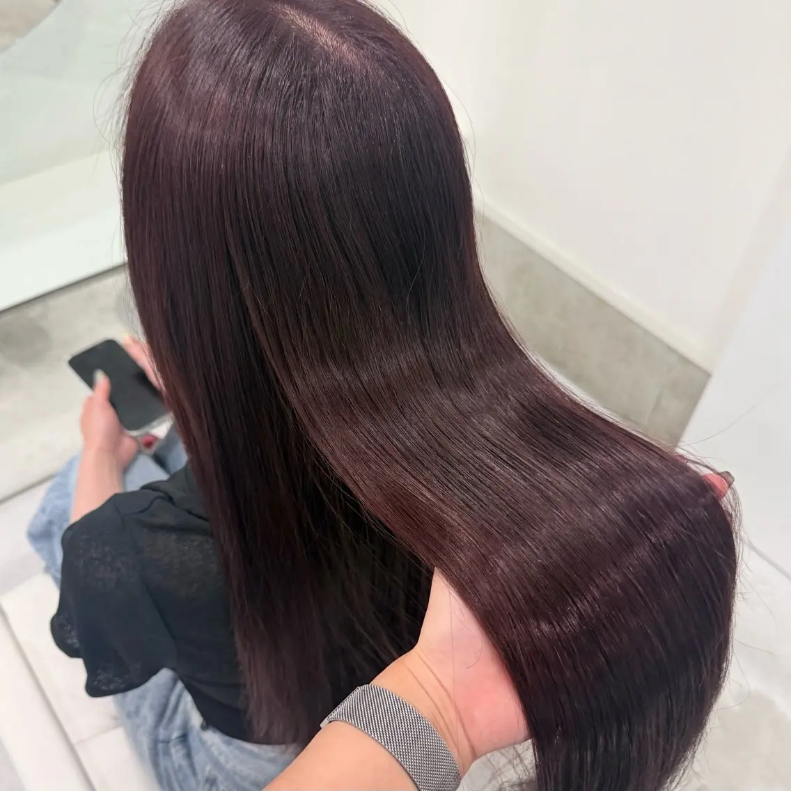 ロング カラー ヘアカラー niw yuiのヘアスタイル